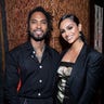 Miguel and his fiancé Nazanin Mandi were all smiles at the Haute Living Los Angeles cover celebration honoring cover star Chef Nobu Matsuhisa with Hublot and Volcan cocktails at Nobu Los Angeles, on November 8, 2018 in Los Angeles, Calif. 