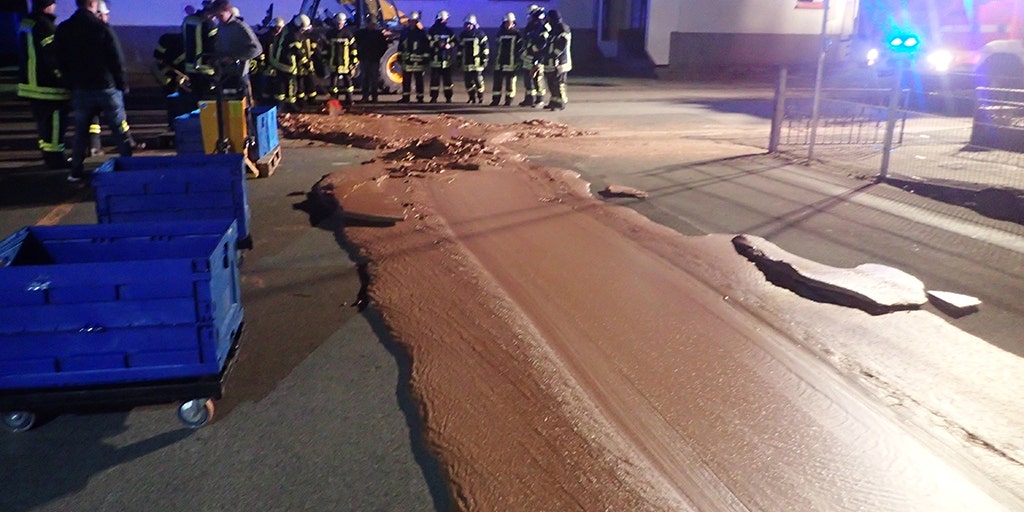 Chocolate factory's delicious mishap ‘repaves’ road in Germany
