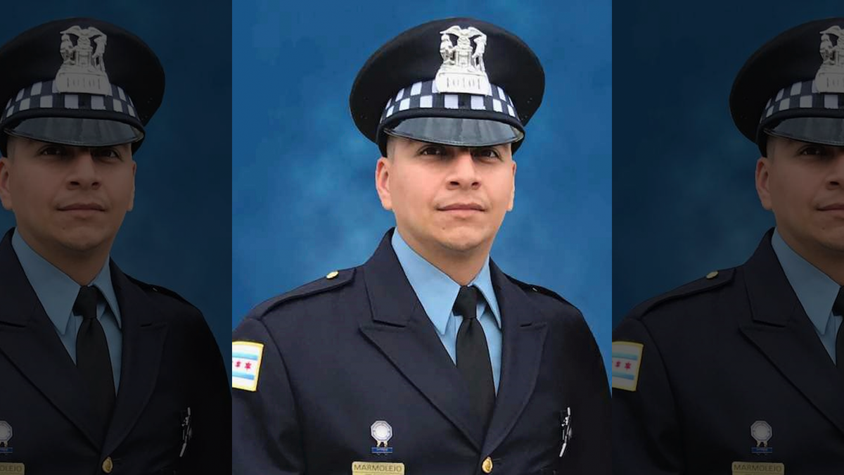 Chicago Police Officer Eduardo Marmolejo, pictured, and Officer Conrad Gary were fatally struck by a train as they investigated a report of gunshots on the city's far South Side, Monday, Dec. 17, 2018, in Chicago.