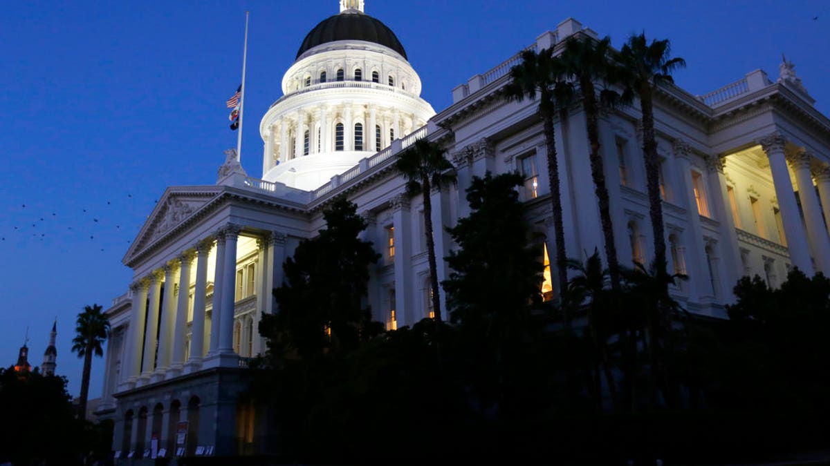 The California Statehouse is seen in Sacramento, Aug. 31, 2018. (Associated Press)