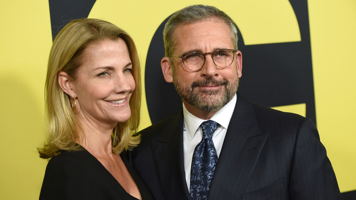 Nancy Carell, left, and Steve Carell arrive at the world premiere of "Vice" on Tuesday, Dec. 11, 2018, at the Samuel Goldwyn Theater in Beverly Hills, Calif.