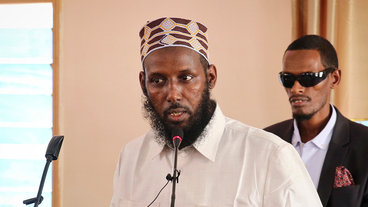 Mukhtar Robow, who was once deputy leader of Africa's deadliest Islamic extremist group the al-Qaida-linked al-Shabab, was arrested and beaten, sparking violent protests that left at least four dead. (AP Photo/File)