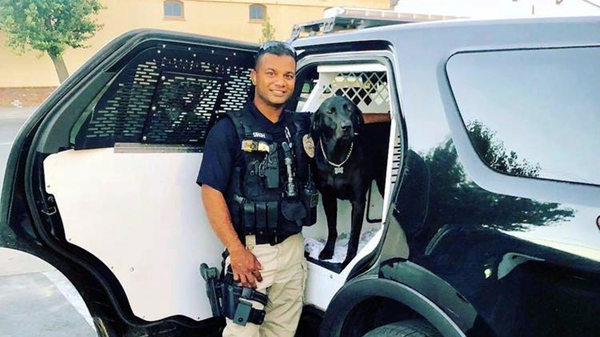 This undated photo provided by the Newman Police Department shows officer Ronil Singh of Newman Police Department.