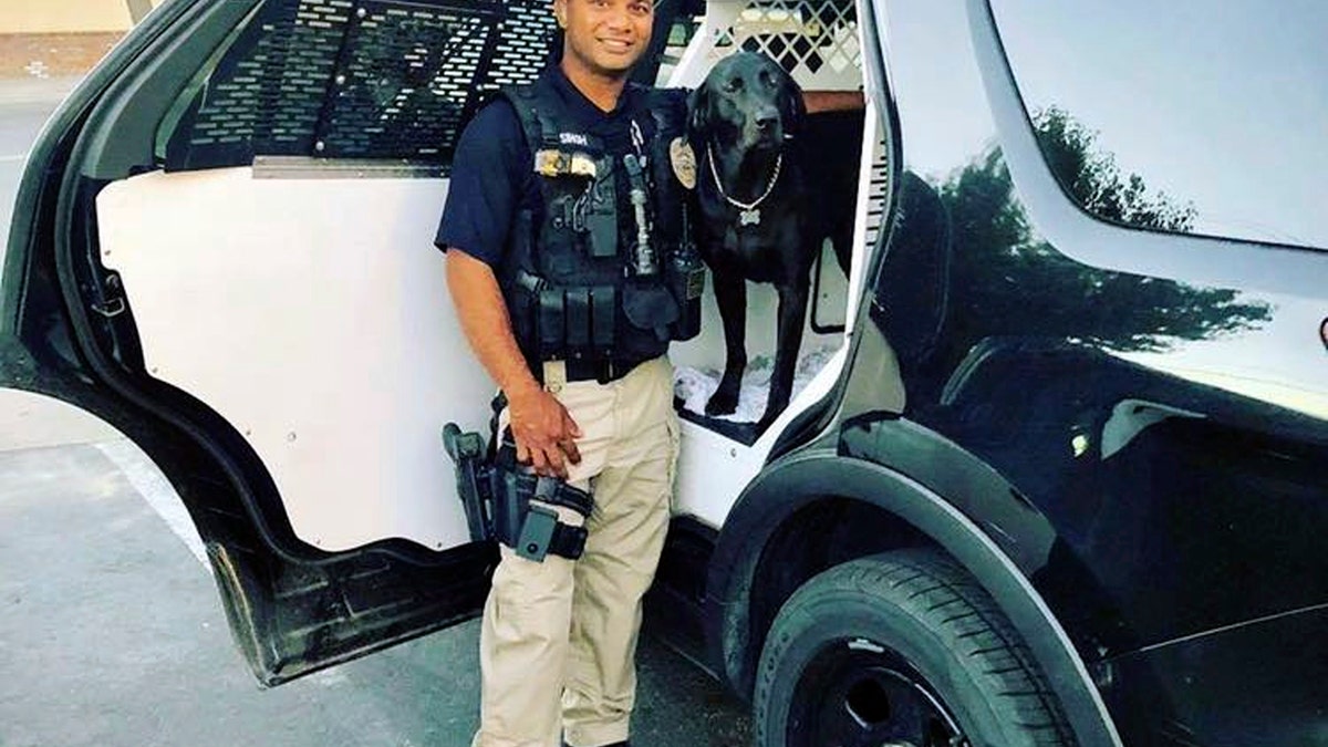 This undated photo provided by the Newman Police Department shows officer Ronil Singh of Newman Police Department.