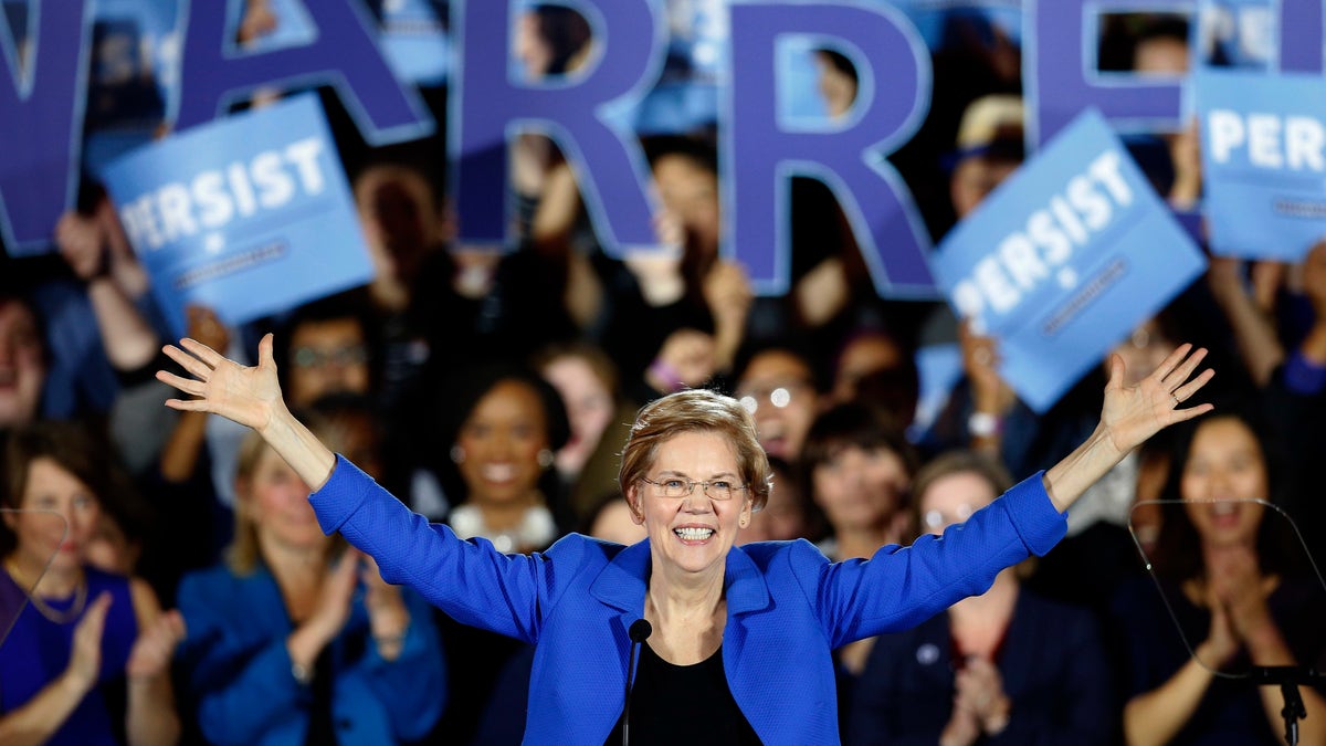 Sen. Elizabeth Warren, D-Mass., was first elected in 2012. 