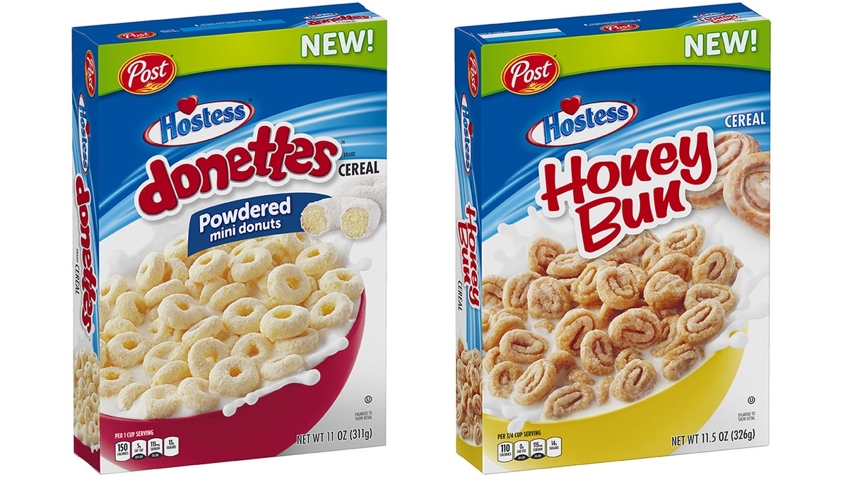 Hostess and Post have teamed up to give you little powdered doughnuts in the a.m.