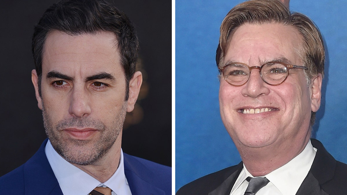 Aaron Sorkin, right, and Sacha Baron Cohen's film "The Trial of the Chicago 7" has hit another snag and?will be shelved, according to reports.