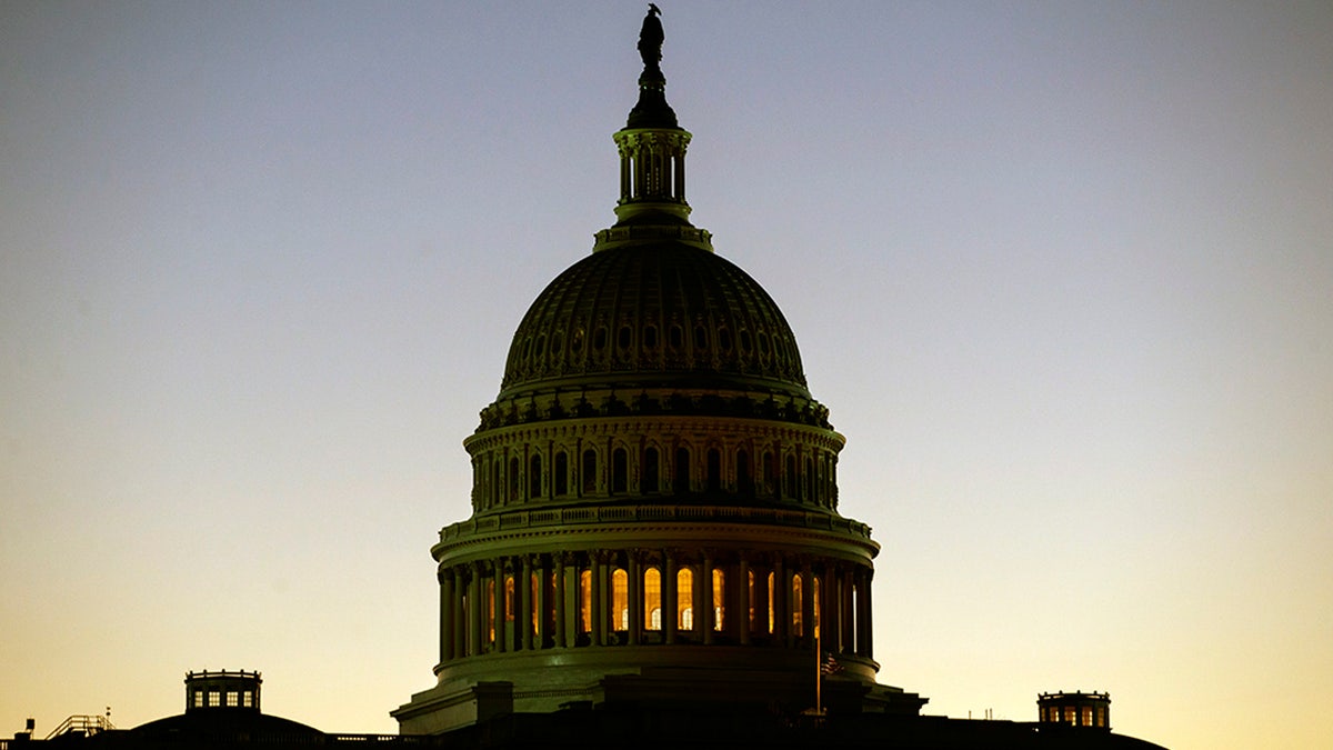 The U.S. Capitol Building Dome is seen before the sun rises in Washington, Tuesday, Dec. 18, 2018.