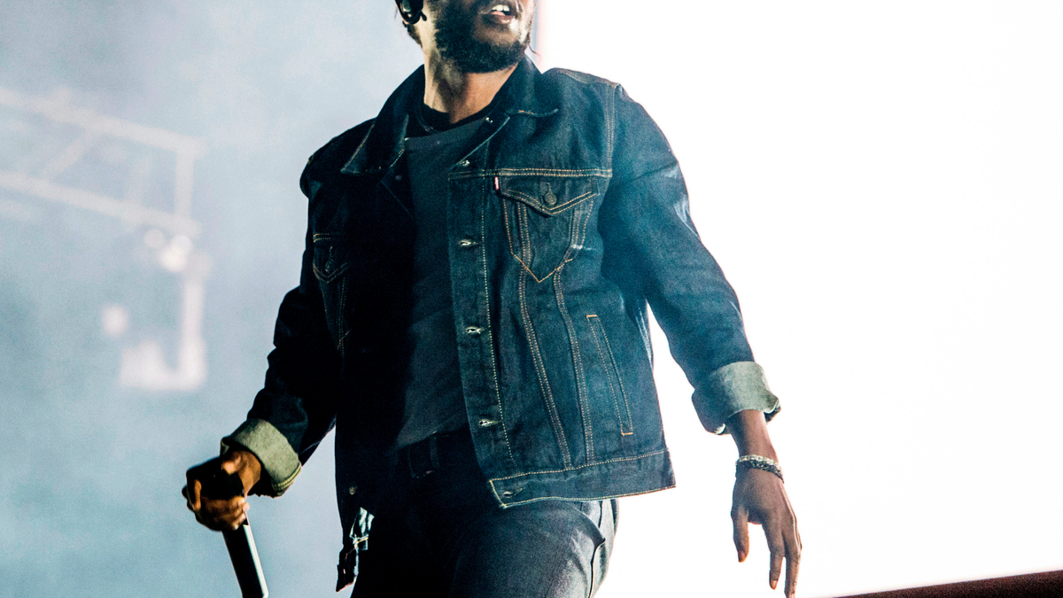 Kendrick Lamar performs during the Festival d'ete de Quebec in Quebec City, Canada.