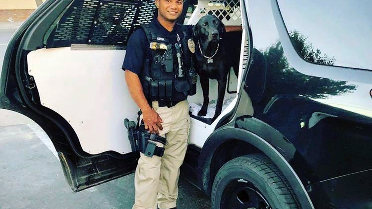 This undated photo provided by the Newman Police Department shows officer Ronil Singh of Newman Police Department who was killed.
