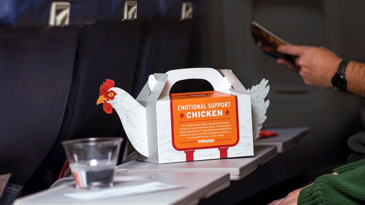 The chicken has been cleared to fly on all major airliners.