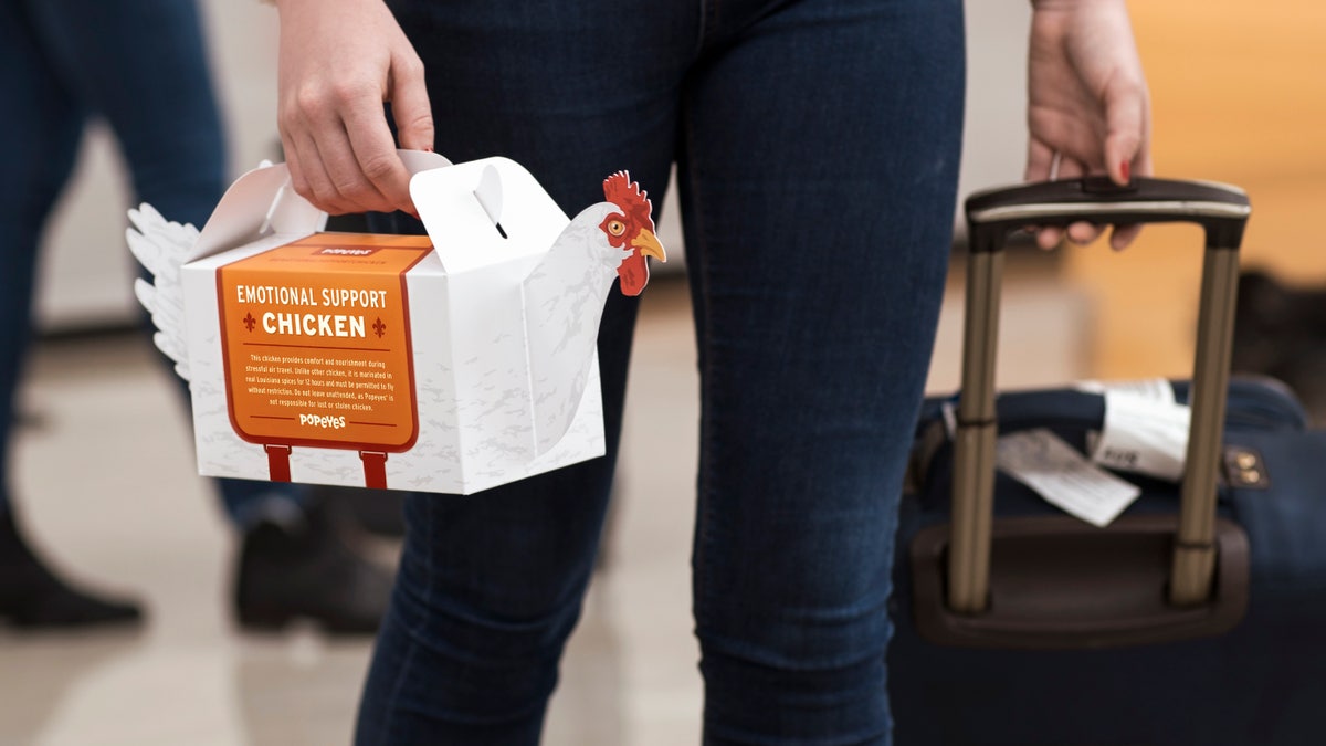 Passengers may get an emotional support chicken carrier starting Tuesday.