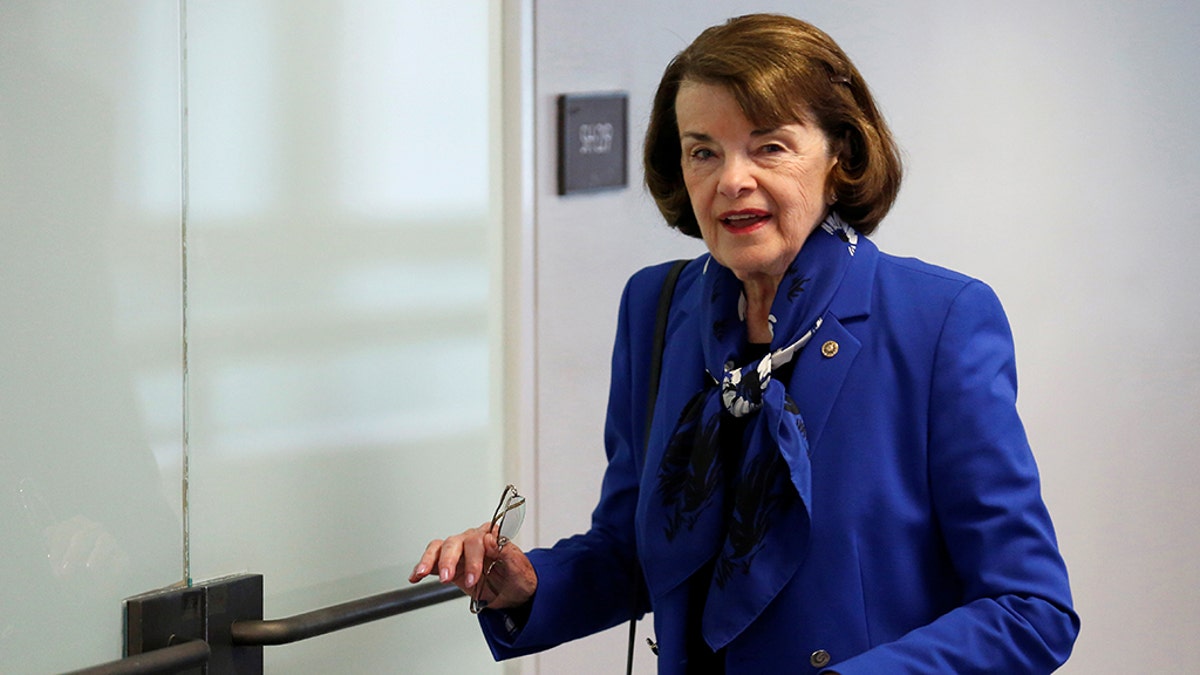 U.S. Sen. Dianne Feinstein, D-Calif., arrives for a Senate Intelligence Committee hearing on Capitol Hill in Washington, May 16, 2018. (Reuters)