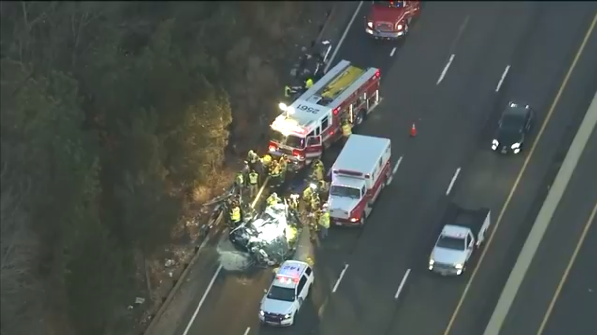 Four people were killed after their vehicle collided with a tractor-trailer.