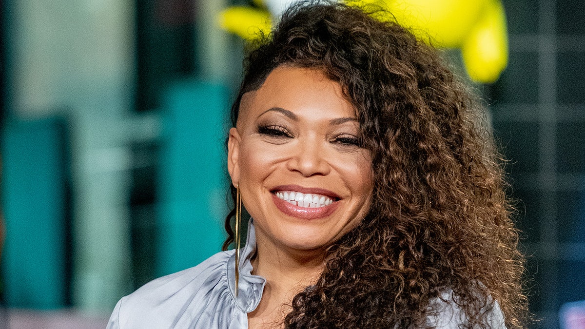 NEW YORK, NEW YORK - NOVEMBER 20: Tisha Campbell discusses 