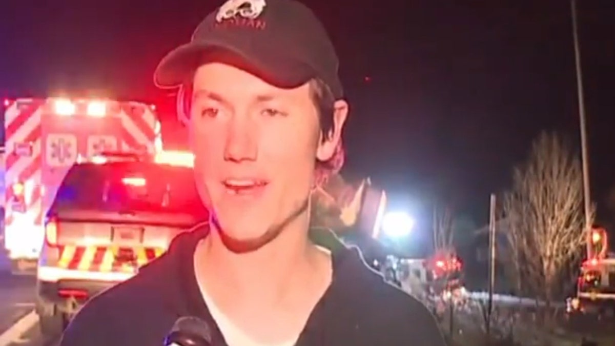 Jordan Cole, one of two men spared from a semi crash, says Jesus spoke to them before the impact and saved their lives.