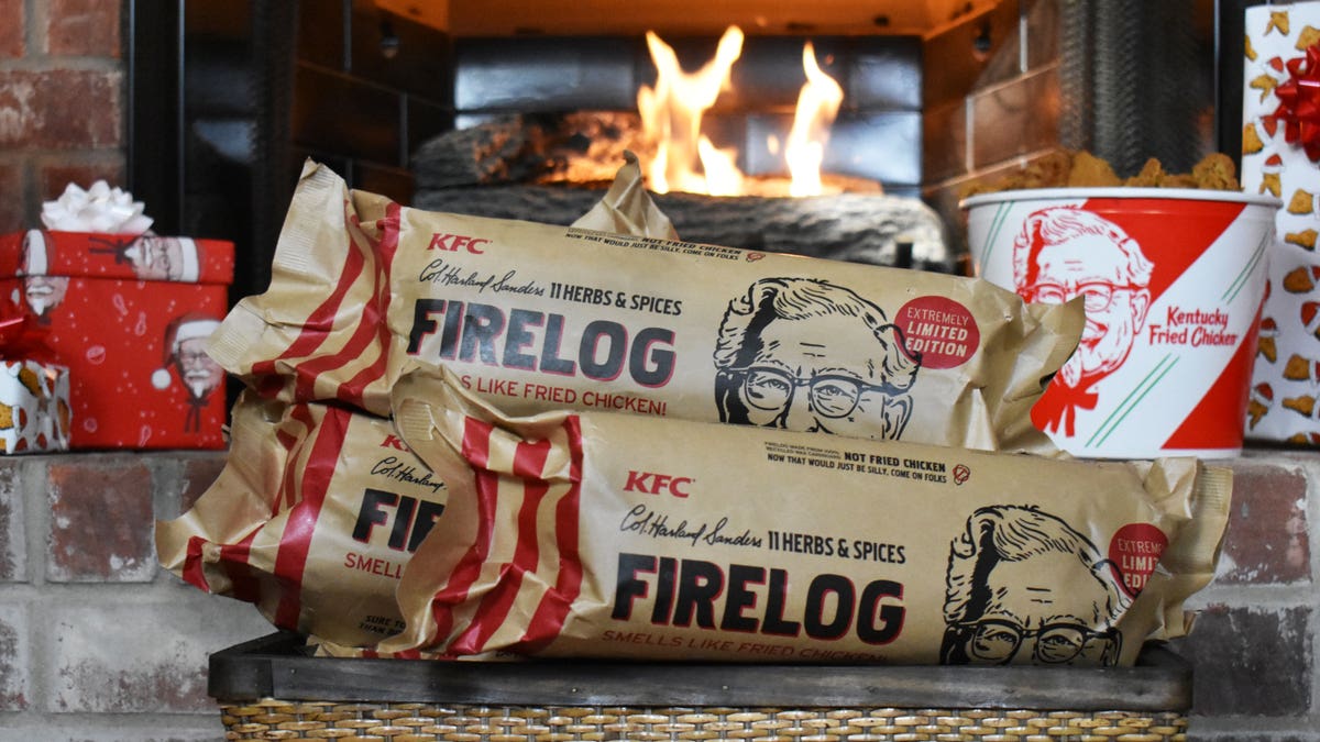 Just in time for the holiday, the chicken chain is debuting its very own KFC-scented Enviro-Log.