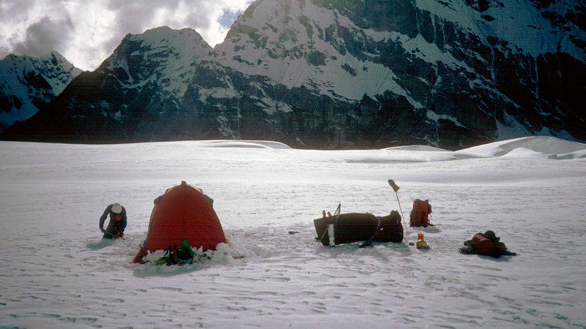 The empty tent belonged to the missing climbers.