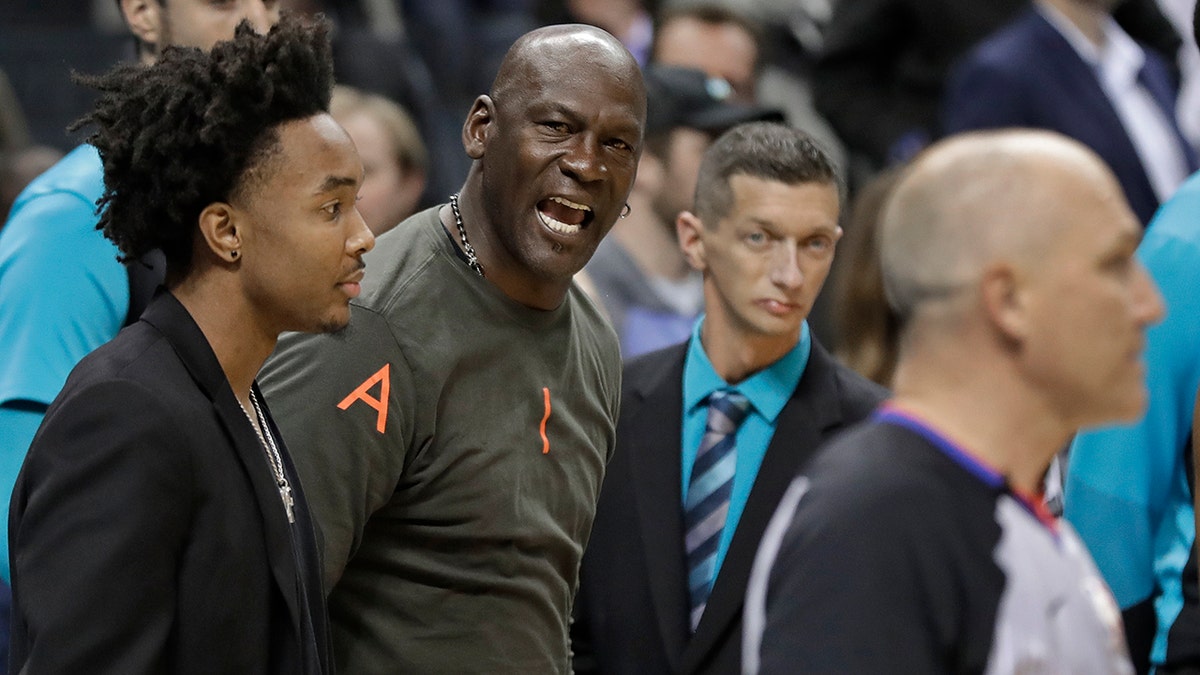 Michael Jordan defends slapping Charlotte Hornets' player: 'No