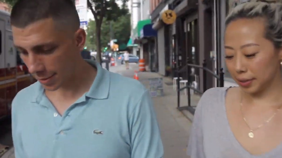 Nick and Sarah met on August 5, 2018, on a sidewalk in the Financial District.