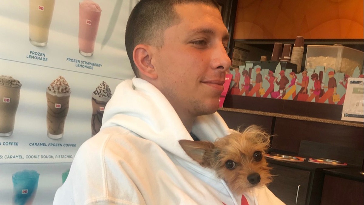 When Sarah's dog, Toto, didn't bark at Nick like most men, she said it gave her more assurance that he was a good guy.