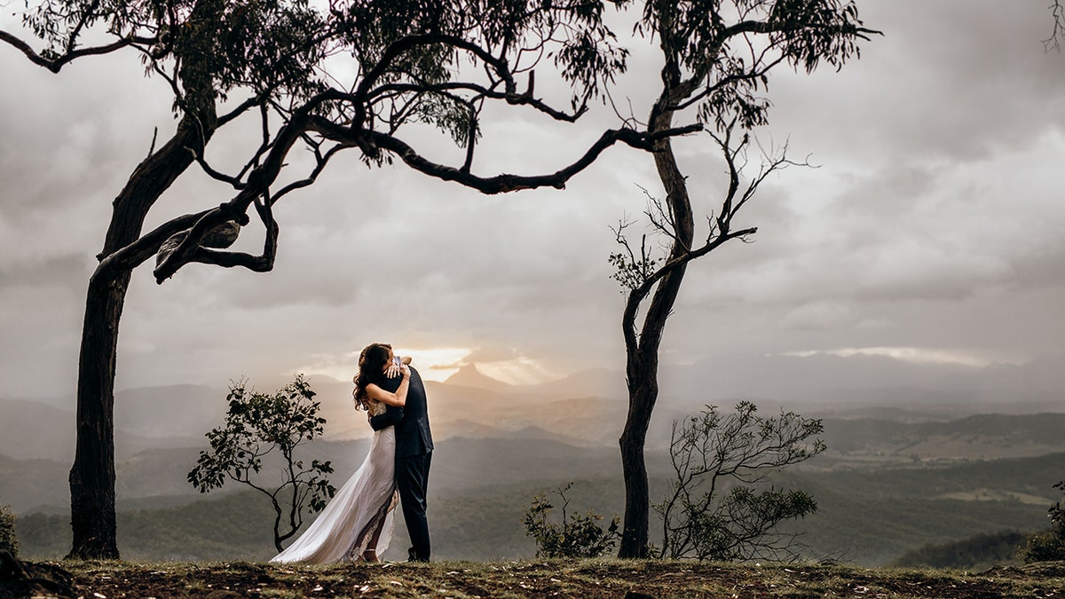 The day of the wedding, Laniakea read the letter to her new husband on the top of a mountain.