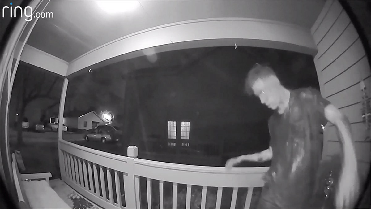 A man who was caught on surveillance video apparently trying to break into a home in South Carolina looked like something out of "The Walking Dead," according to the homeowner.