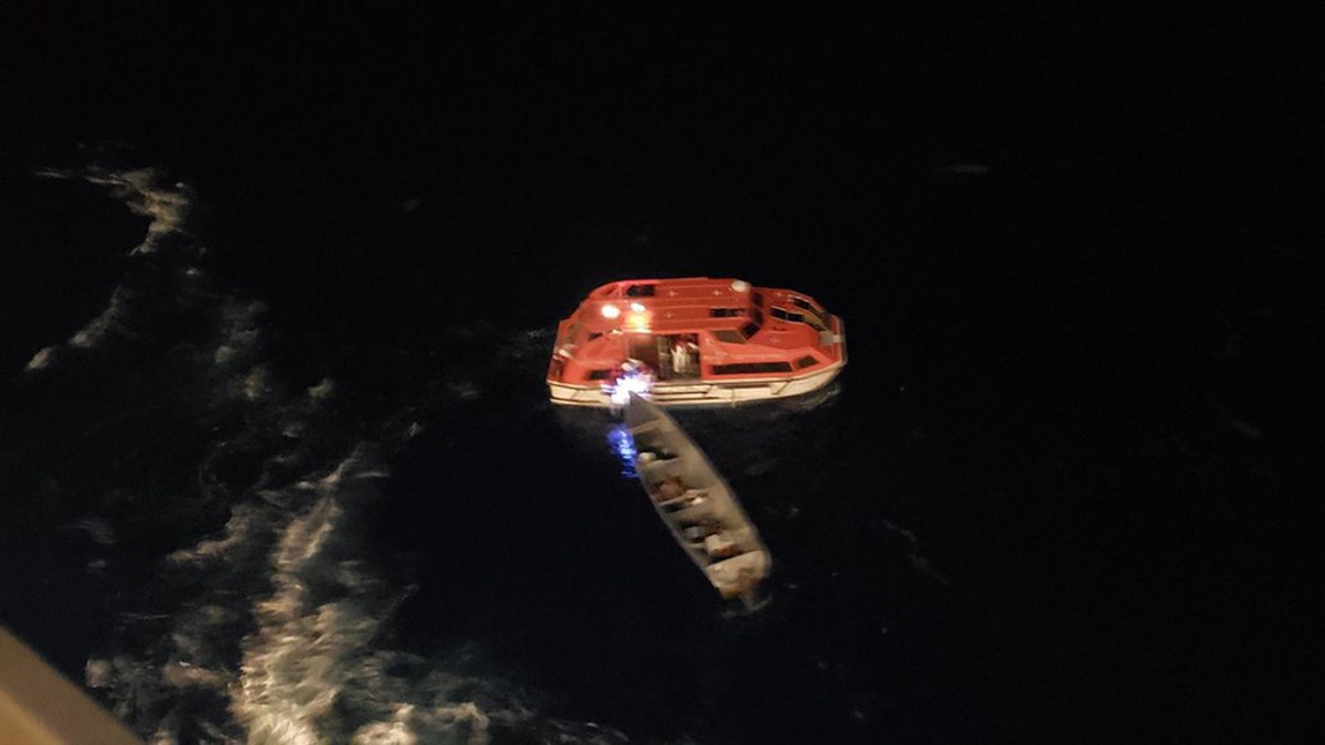 Royal Caribbean Chief Meteorologist James Van Fleet shared images of the rescue and praised the quick thinking of the ship’s crew on Twitter: