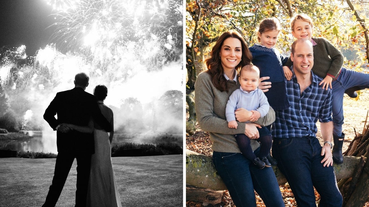 Meghan Markle, Prince Harry, Kate Middleton and Prince William debuted their Christmas card photos.