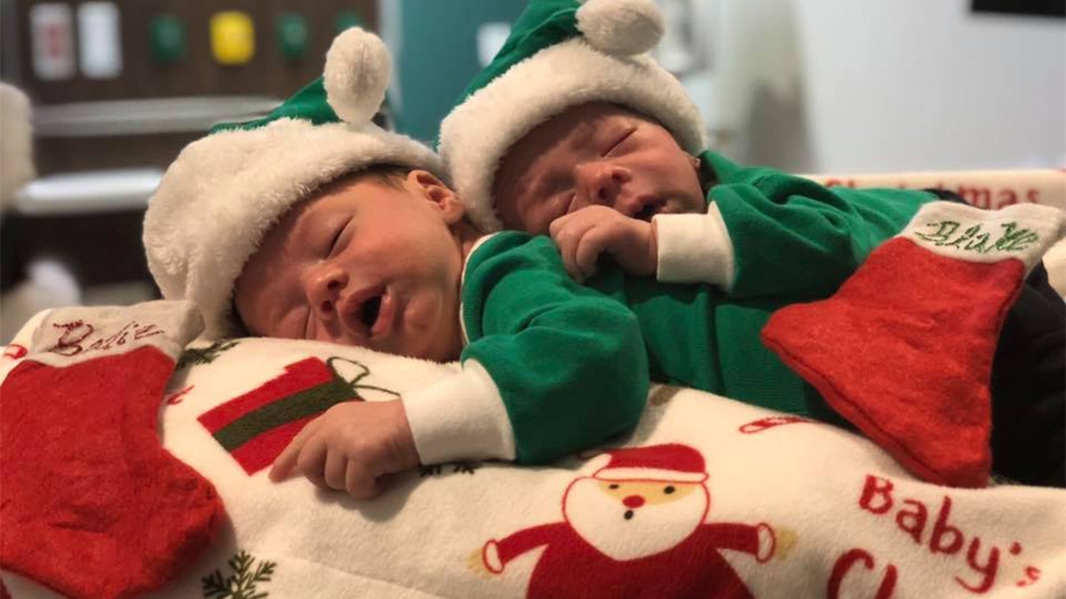 Some of the tiniest patients at a New Jersey hospital are ringing in the holiday season in style.