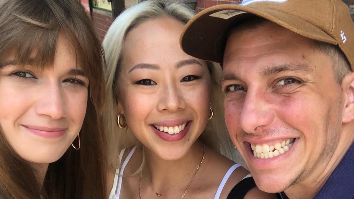 Sarah Lee (middle) invited Nick Long (right) who was homeless at the time, along with his wife, Alexandra Kourkine (left), to stay in her one-bedroom apartment in Brooklyn, NY. Now they’re on the road to rebuilding their family.
