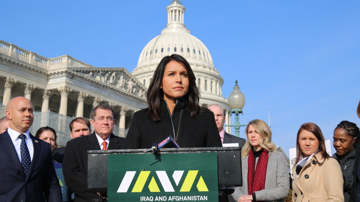 Rep. Tulsi Gabbard, D-Hi, said in a press conference Wednesday that there's a push on Capitol Hill for approval of the Burn Pits Accountability Act.