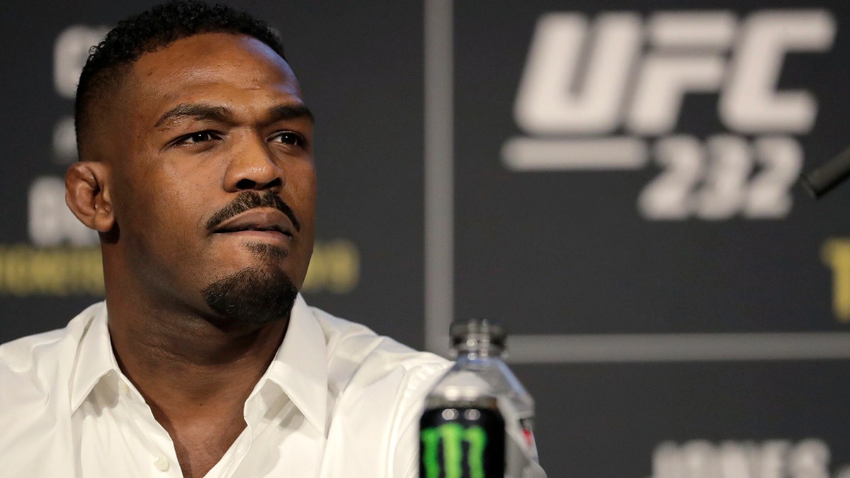 Jon Jones vehemently defended himself against questions over performance-enhancing drug use.