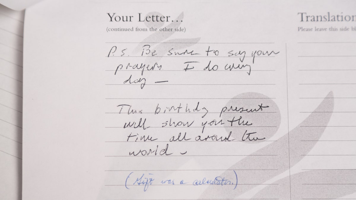 The late President George H.W. Bush encouraged Timothy to pray daily. He also sent him a calculator for his birthday. 