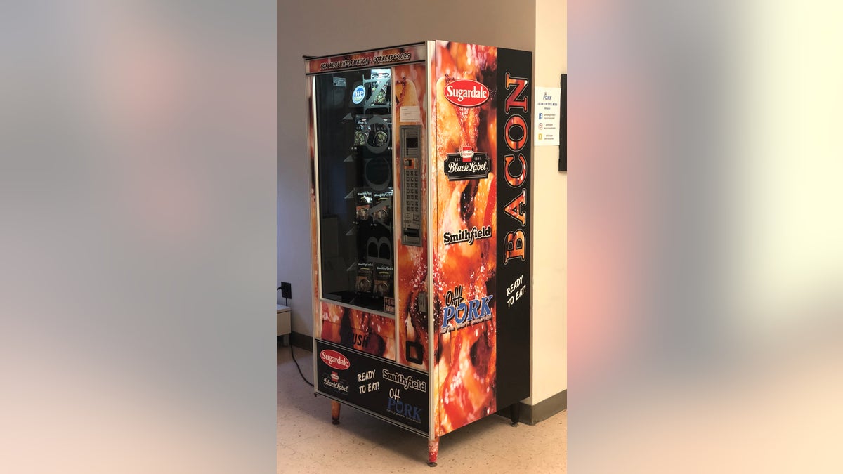 The Ohio Pork Council has installed a bacon vending machine at Ohio State University.