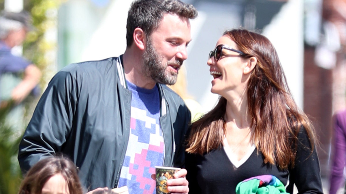 Jennifer Garner and Ben Affleck get close during their Sunday church outing with their kids.