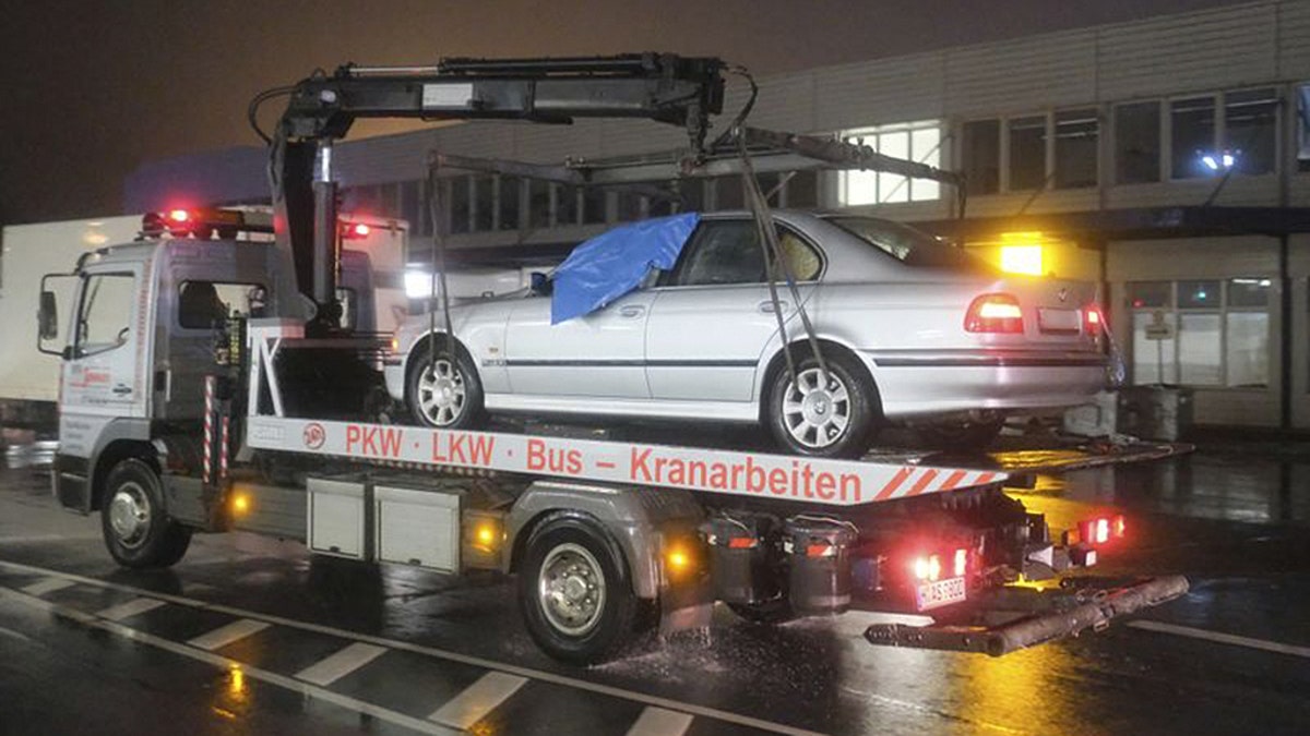 The man, a BMW, had broken through a gate and drove onto the apron at Hannover airport.