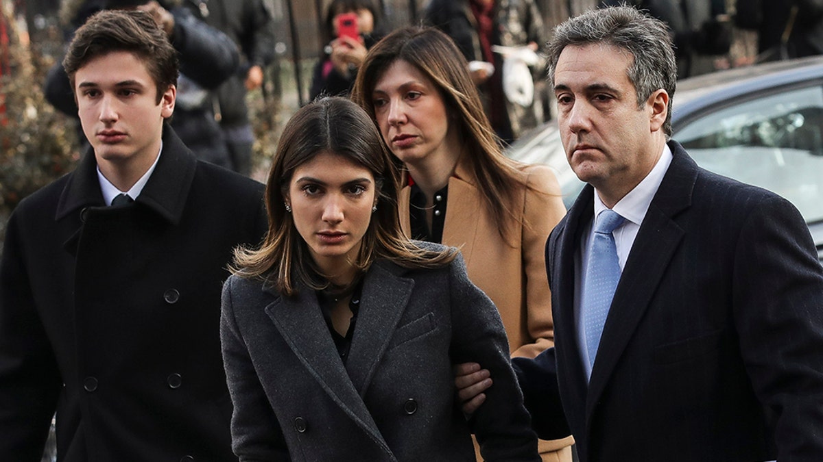 Michael Cohen, President Donald Trump's former personal attorney and fixer, arrives with his family at federal court for his sentencing hearing on December 12, 2018 in New York City. (Photo by Drew Angerer/Getty Images)