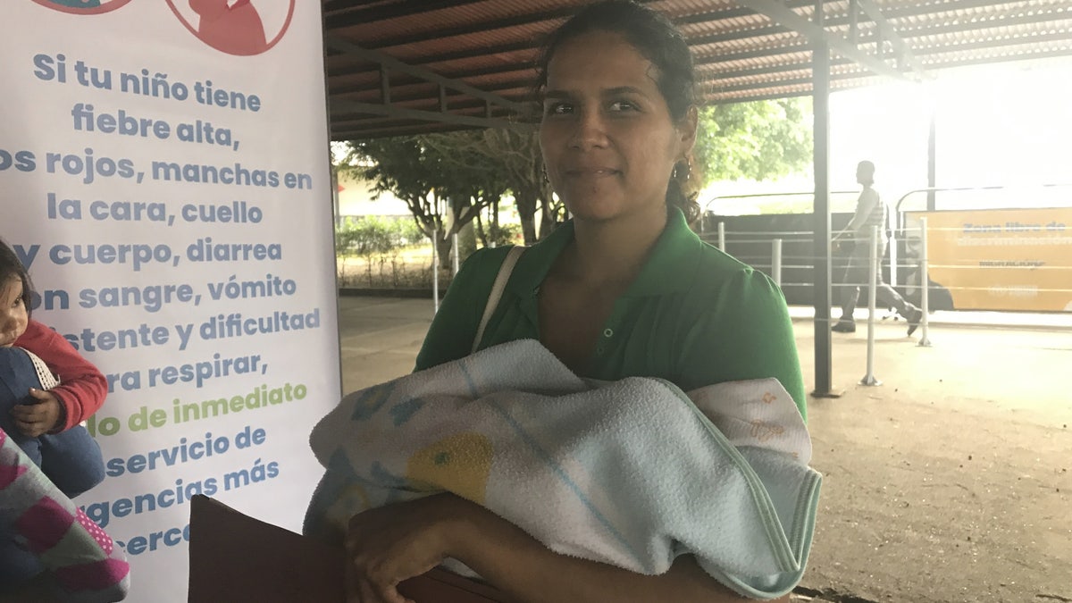 30-year-old Marie Chaparral, routinely treks across to Colombia to seek healthcare and vaccines for her three young children, one being only a few weeks old.