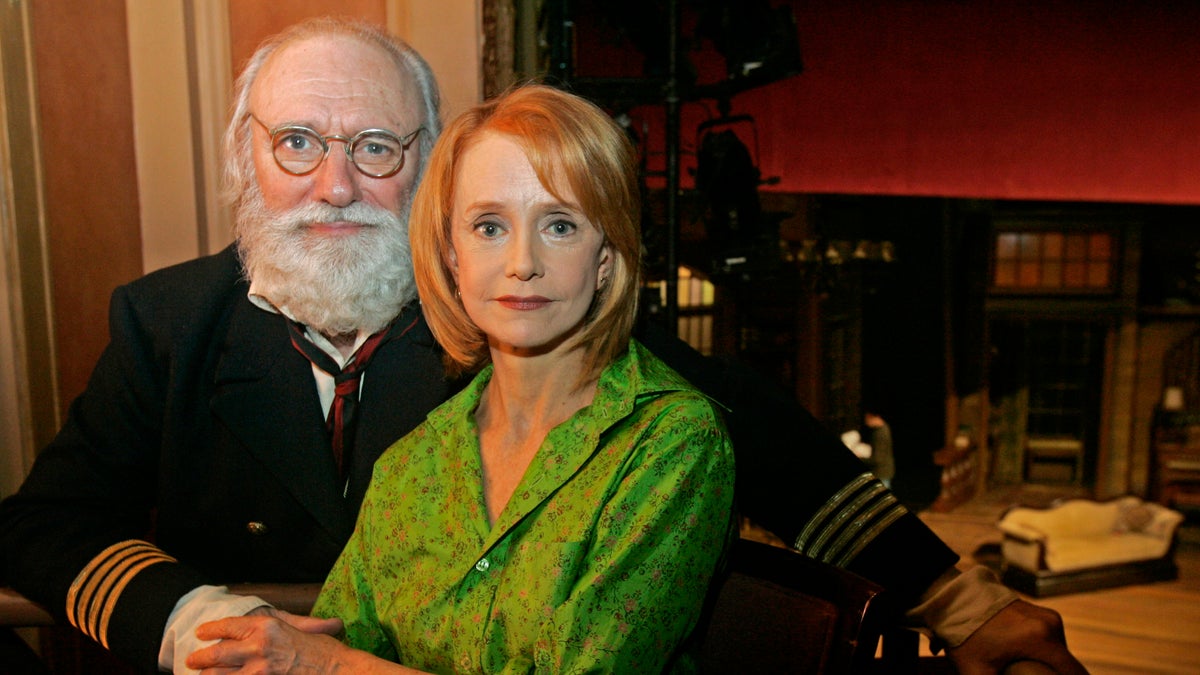 In this Oct. 6, 2006 file photo, actors Philip Bosco and Swoosie Kurtz, who are appearing in George Bernard Shaw's "Heartbreak House," pose at the American Airlines Theatre in New York. Bosco, the Tony Award-winning actor known for his roles in films "Working Girl" and "The Savages," has died age 88.