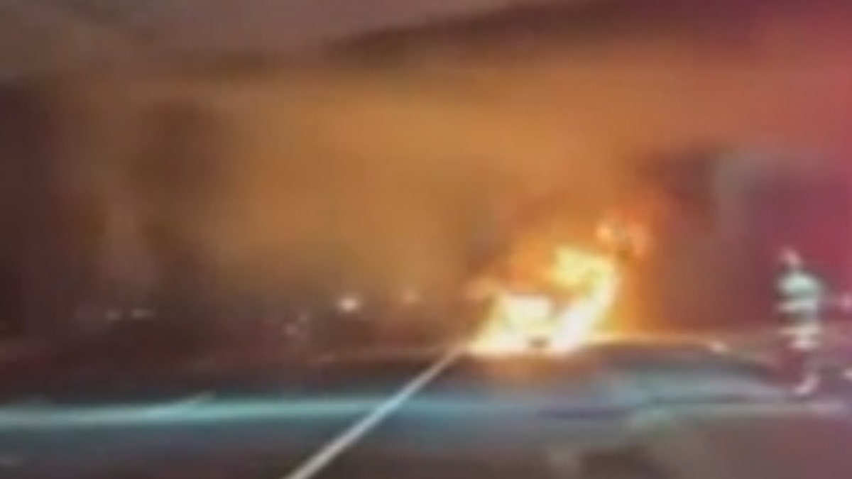 No one was seriously injured after a multiple vehicles were involved in a crash and explosion alongside I-80 in California.