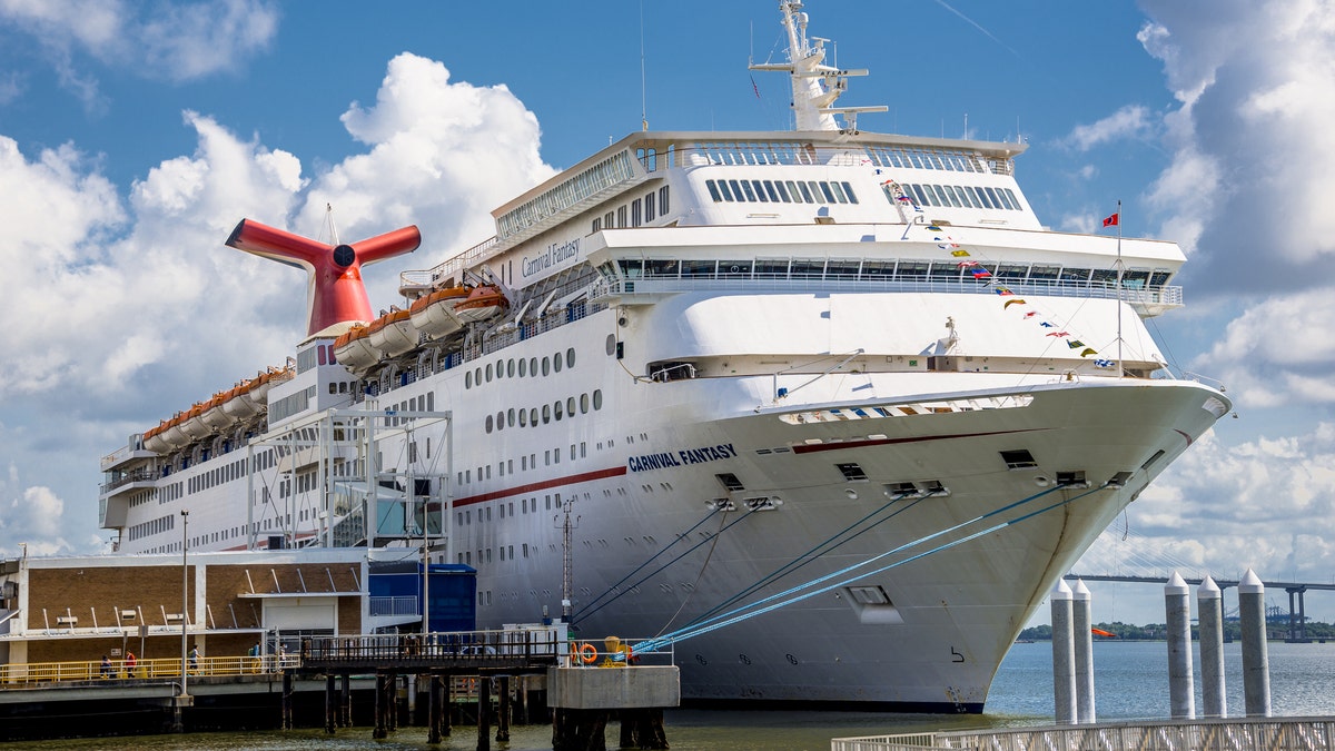 A passenger went missing from the Carnival Fantasy, seen at the Port of Charleston in 2015, while heading to a port in Cozumel, Mexico.