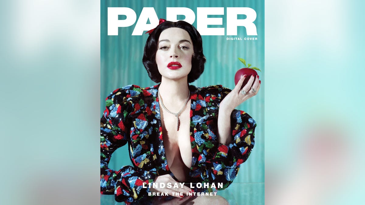 Lindsay Lohan on the cover of Paper Magazine