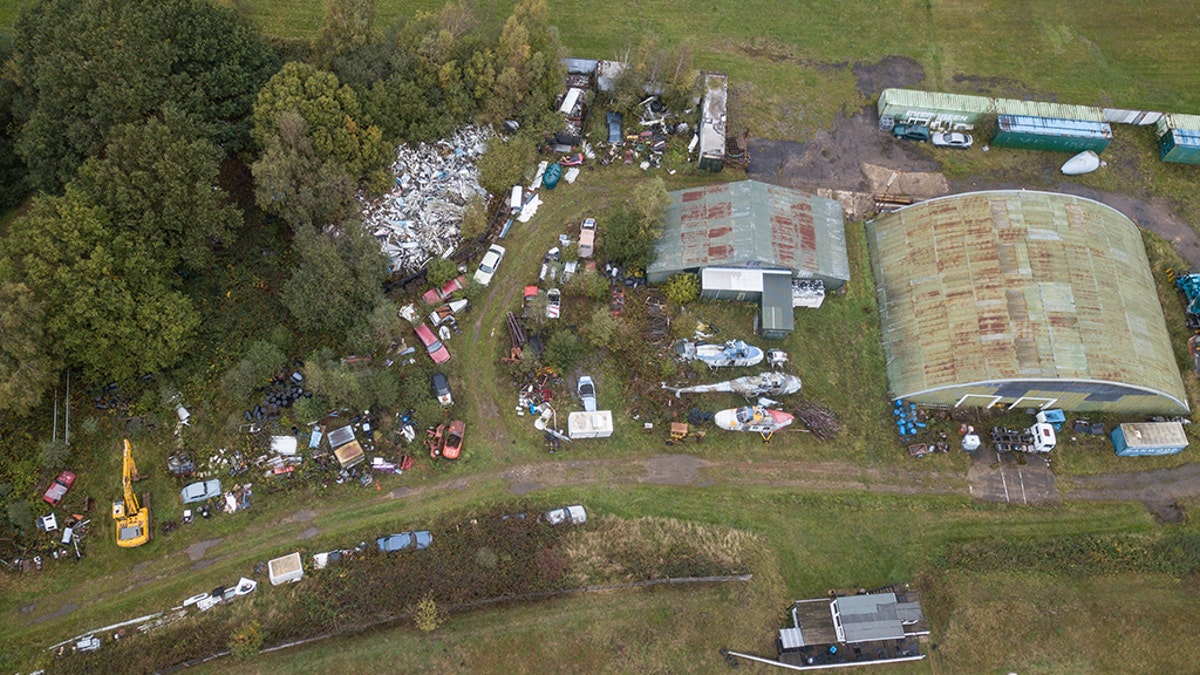 Much of the wreckage from Pam Am flight 103 can be seen at Windleys Salvage in Tattershall, England.