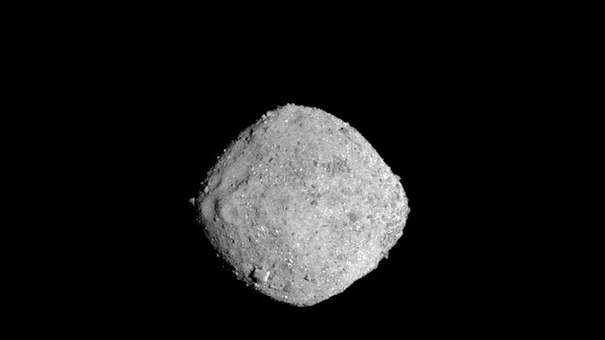 NASA’s OSIRIS-REx spacecraft captured this photo of the asteroid Bennu on Nov. 16, 2018, from a distance of 85 miles. OSIRIS-REx arrived at the space rock on Dec. 3.