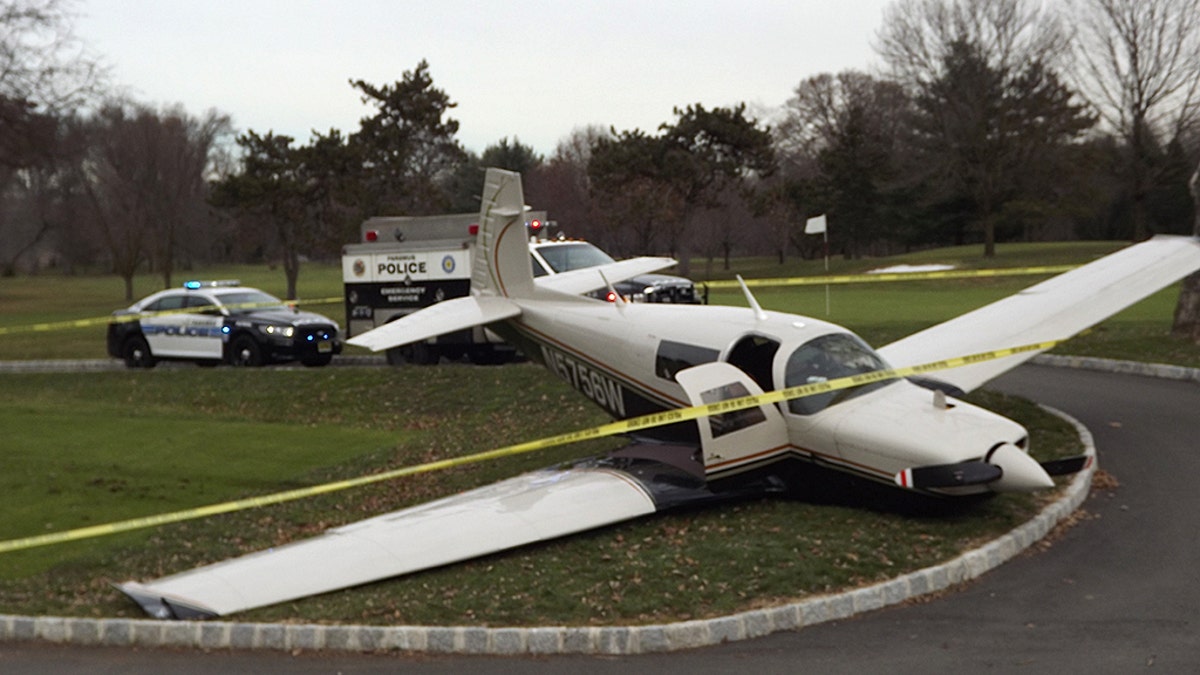 Of the four passengers on board, an 11-year-old boy may have broken his leg during the improvised landing, and his father was carried away on a stretcher, according to local reports.<br>