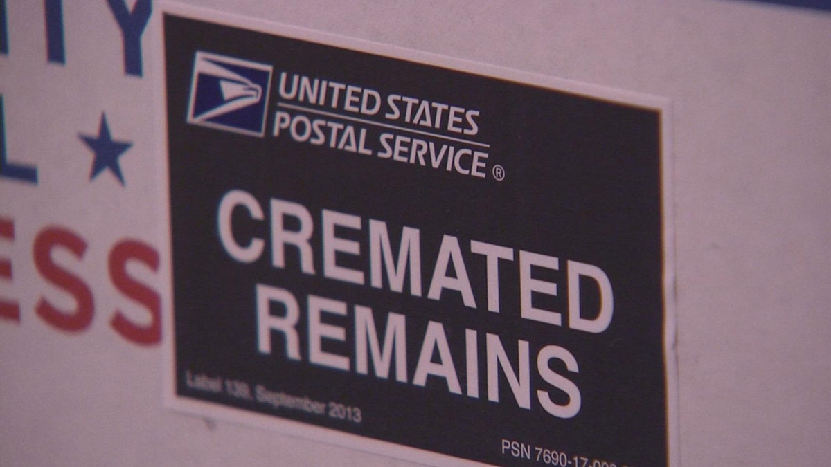 The remains were stolen on Friday as they were being taken to be shipped from a post office in Las Vegas.
