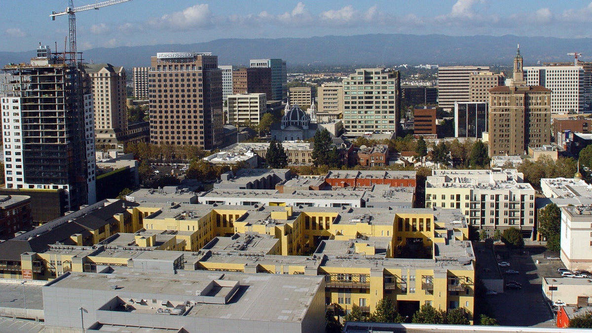 Silicon Valley's capital city San Jose, California, is seen in this aerial photo.