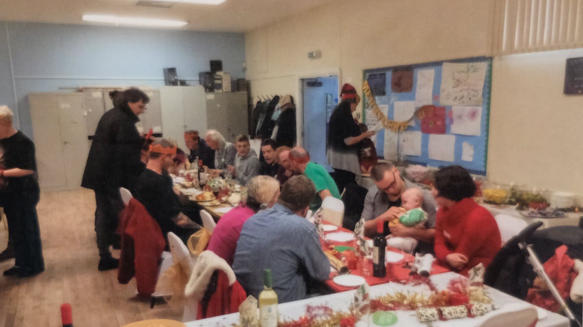 Christmas Day 2016, Ms Fayose and a team of volunteers cooked three courses for the lonely at Christmas.