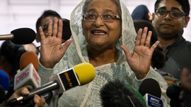 Election official says Bangladesh's ruling alliance won vote